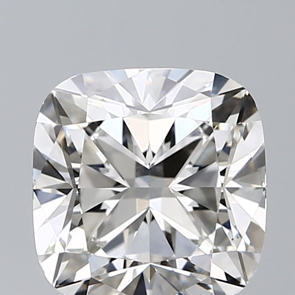 3.04 Carat Cushion Lab Diamond with  Cut Diamond in 14KT  view 1
