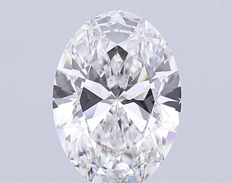 5.02 Carat Oval Lab Diamond with  Cut Diamond in 14KT  view 1
