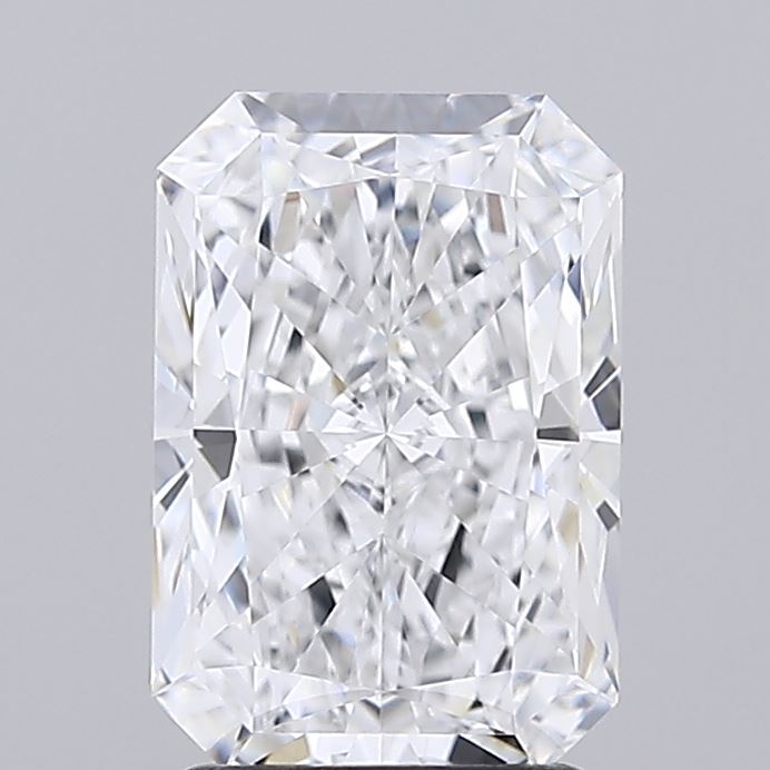 2.21 Carat Radiant Lab Diamond with  Cut Diamond in 14KT  view 1
