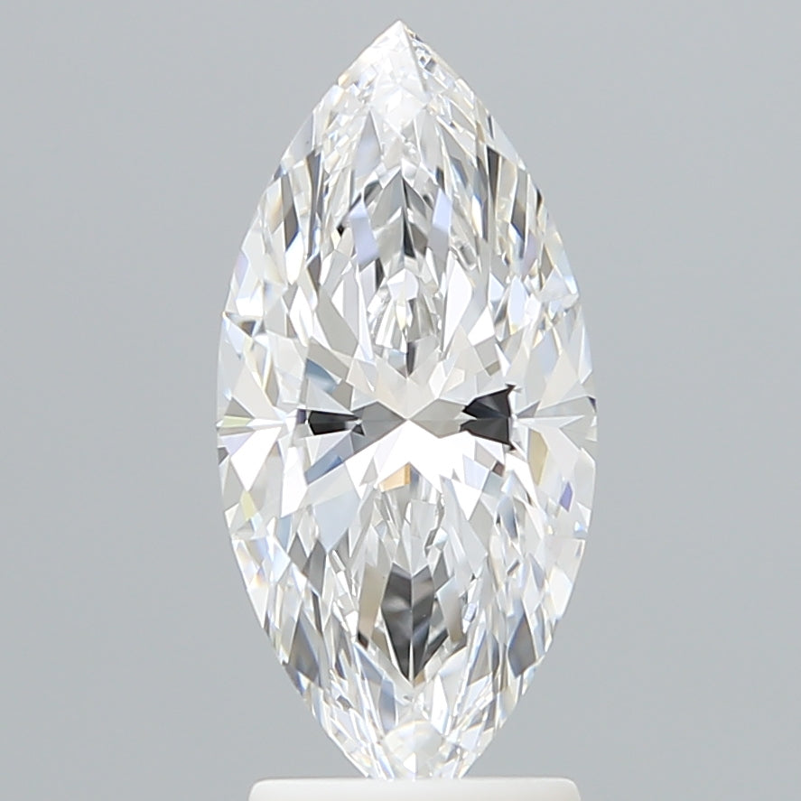 2.56 Carat Marquise Lab Diamond with  Cut Diamond in 14KT  view 1

