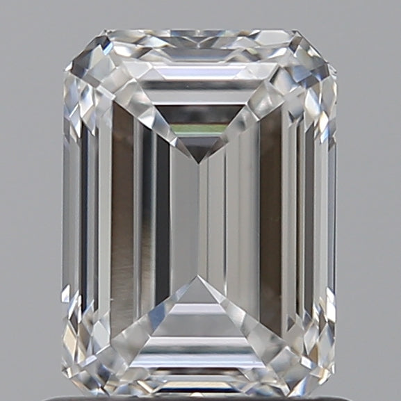 1.01 Carat Emerald Lab Diamond with  Cut Diamond in 14KT  view 1
