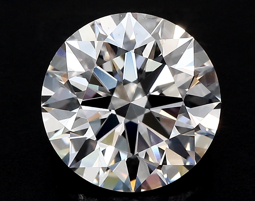 2.56 Carat Round Lab Diamond with  Cut Diamond in 14KT  view 1
