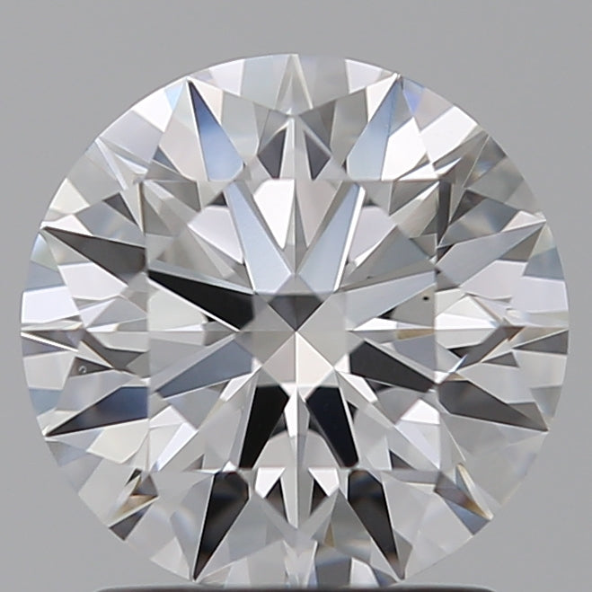 1.59 Carat Round Lab Diamond with  Cut Diamond in 14KT  view 1
