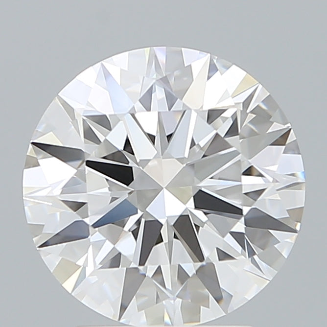 3.09 Carat Round Lab Diamond with  Cut Diamond in 14KT  view 1
