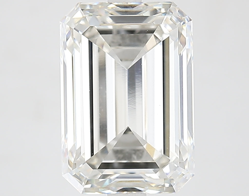 4.6 Carat Emerald Lab Diamond with  Cut Diamond in 14KT  view 1
