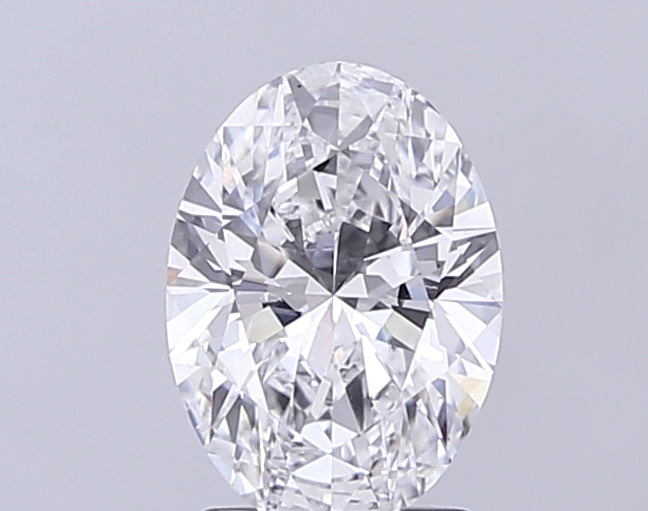 2.02 Carat Oval Lab Diamond with  Cut Diamond in 14KT  view 1
