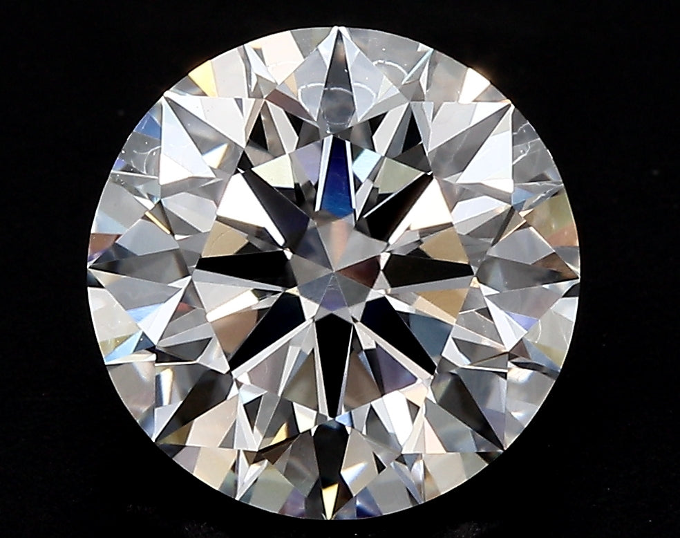 3.0 Carat Round Lab Diamond with  Cut Diamond in 14KT  view 1
