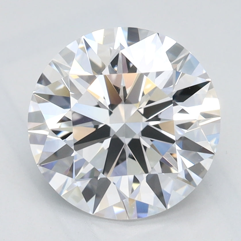 1.93 Carat Round Lab Diamond with  Cut Diamond in 14KT  view 1
