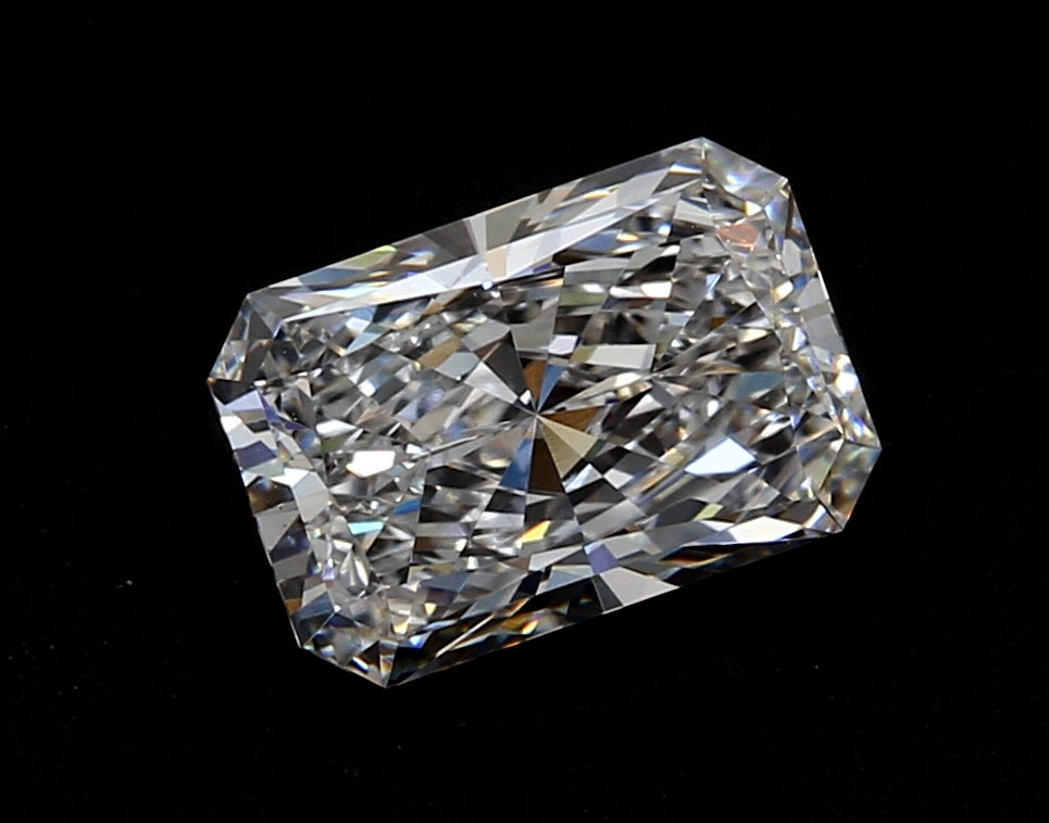 3.57 Carat Radiant Lab Diamond with  Cut Diamond in 14KT  view 1
