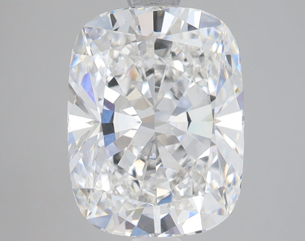 3.46 Carat Cushion Lab Diamond with  Cut Diamond in 14KT  view 1
