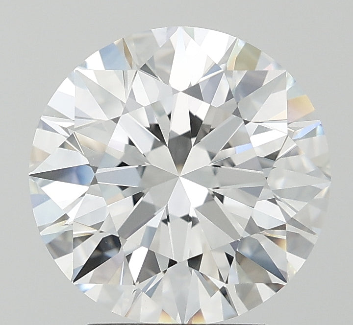 3.54 Carat Round Lab Diamond with  Cut Diamond in 14KT  view 1
