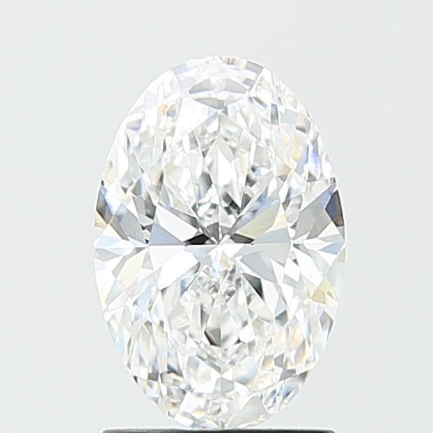 1.64 Carat Oval Lab Diamond with  Cut Diamond in 14KT  view 1
