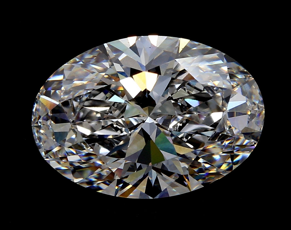 1.61 Carat Oval Lab Diamond with  Cut Diamond in 14KT  view 1
