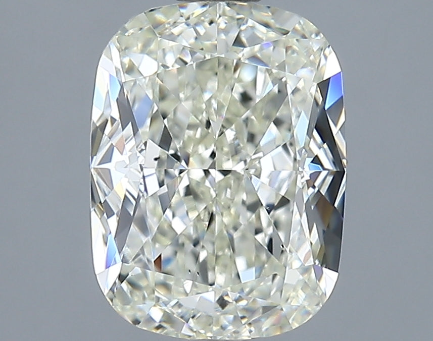 3.01 Carat Cushion Natural Diamond with  Cut Diamond in 14KT  view 1
