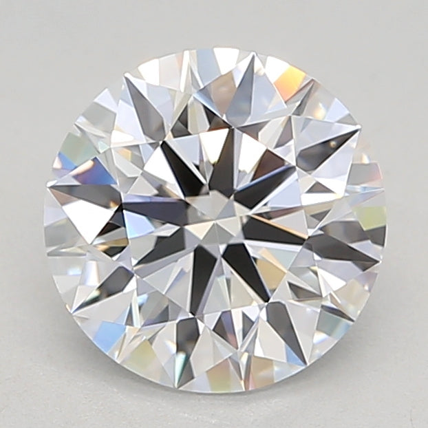 2.04 Carat Round Lab Diamond with  Cut Diamond in 14KT  view 1
