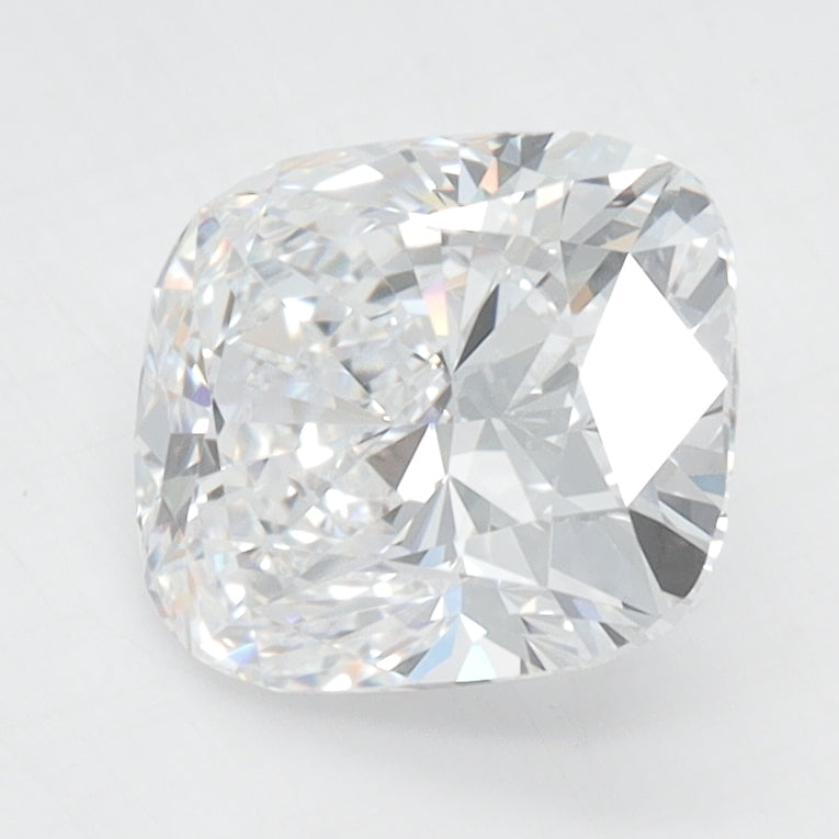 2.1 Carat Cushion Lab Diamond with  Cut Diamond in 14KT  view 1
