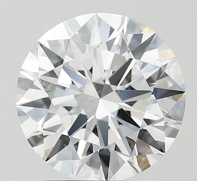 2.26 Carat Round Lab Diamond with  Cut Diamond in 14KT  view 1
