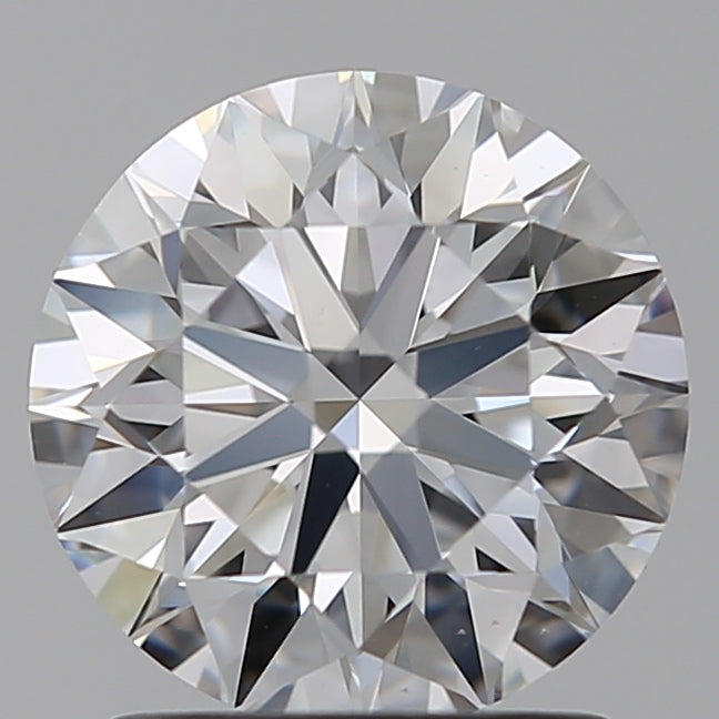 1.51 Carat Round Lab Diamond with  Cut Diamond in 14KT  view 1
