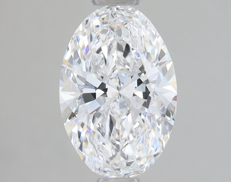 1.6 Carat Oval Lab Diamond with  Cut Diamond in 14KT  view 1
