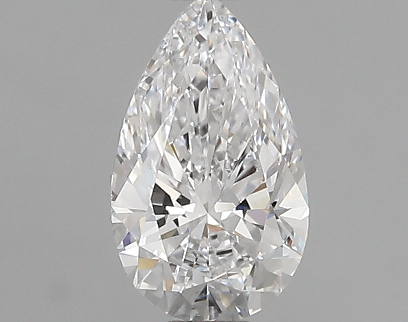 0.55 Carat Pear Natural Diamond with  Cut Diamond in 14KT  view 1
