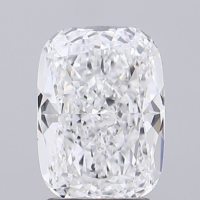 2.63 Carat Cushion Lab Diamond with  Cut Diamond in 14KT  view 1
