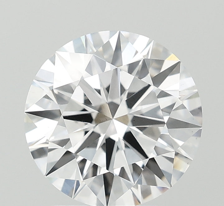 2.07 Carat Round Lab Diamond with  Cut Diamond in 14KT  view 1
