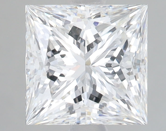 2.09 Carat Princess Lab Diamond with  Cut Diamond in 14KT  view 1
