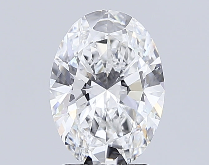 3.08 Carat Oval Lab Diamond with  Cut Diamond in 14KT  view 1
