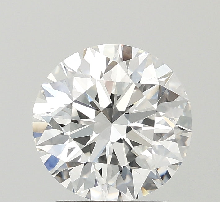 2.13 Carat Round Lab Diamond with  Cut Diamond in 14KT  view 1
