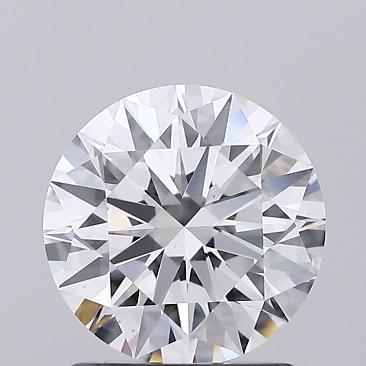 1.6 Carat Round Lab Diamond with  Cut Diamond in 14KT  view 1

