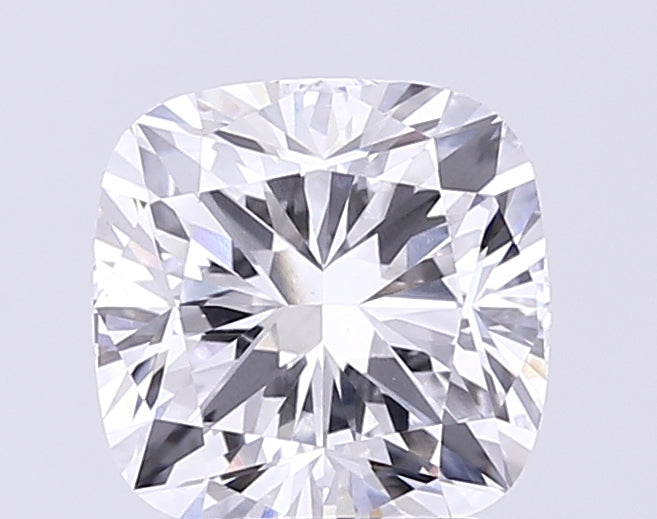 3.08 Carat Cushion Lab Diamond with  Cut Diamond in 14KT  view 1
