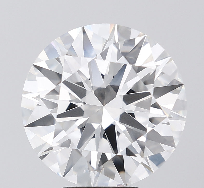 5.82 Carat Round Lab Diamond with  Cut Diamond in 14KT  view 1
