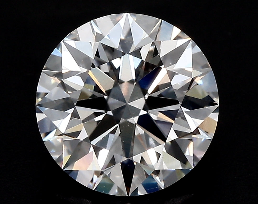 2.5 Carat Round Lab Diamond with  Cut Diamond in 14KT  view 1
