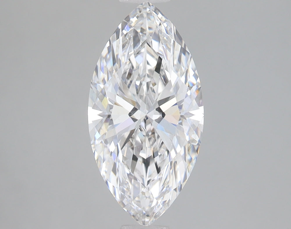 1.5 Carat Marquise Lab Diamond with  Cut Diamond in 14KT  view 1
