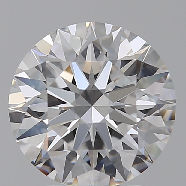 2.58 Carat Round Lab Diamond with  Cut Diamond in 14KT  view 1
