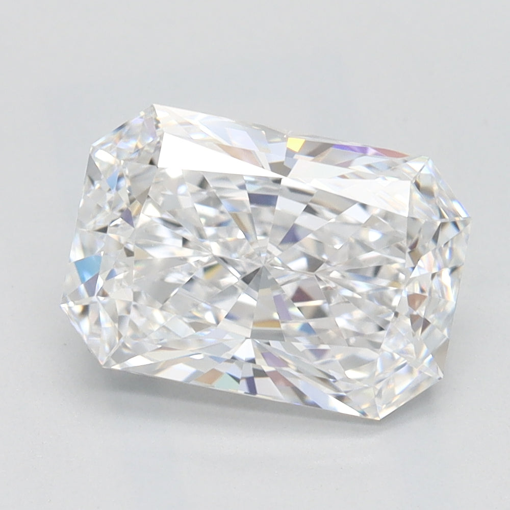 2.05 Carat Radiant Lab Diamond with  Cut Diamond in 14KT  view 1
