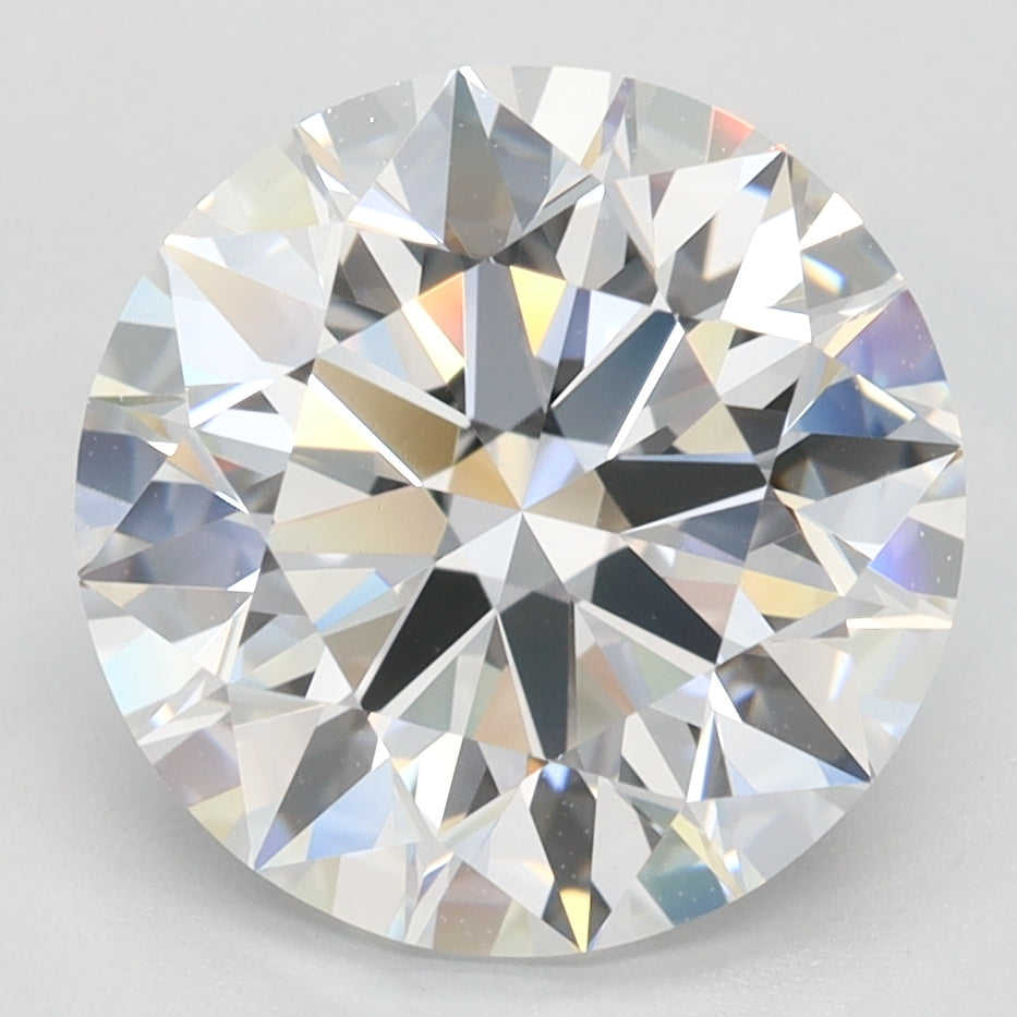 3.52 Carat Round Lab Diamond with  Cut Diamond in 14KT  view 1
