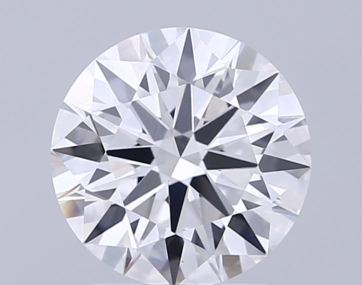 2.24 Carat Round Lab Diamond with  Cut Diamond in 14KT  view 1

