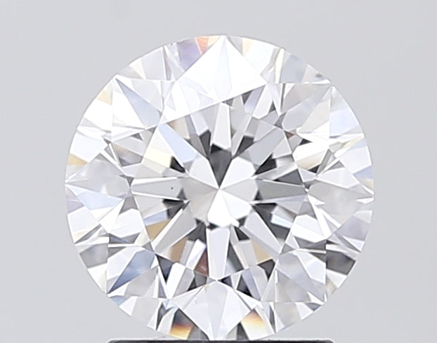 2.01 Carat Round Lab Diamond with  Cut Diamond in 14KT  view 1
