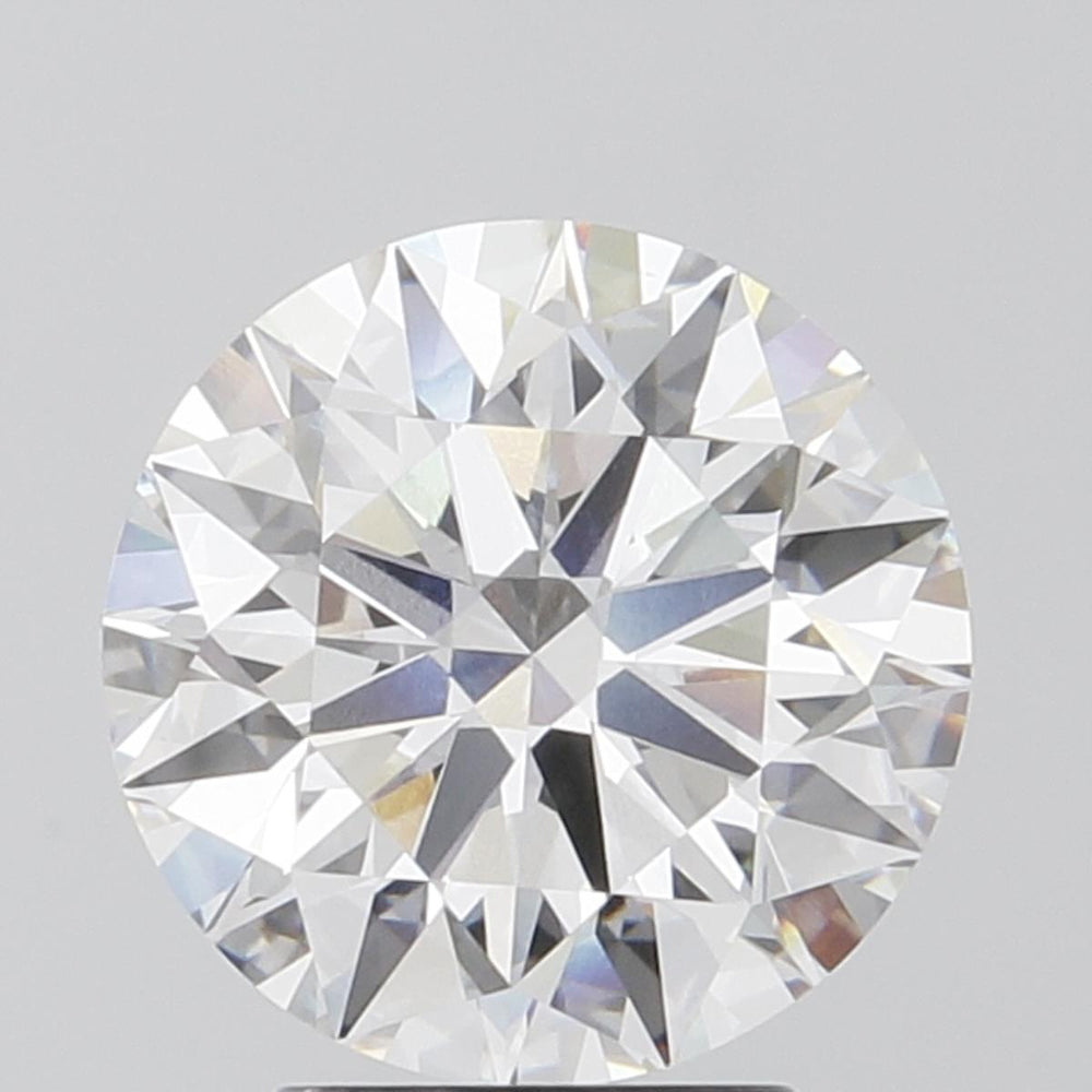 3.68 Carat Round Lab Diamond with  Cut Diamond in 14KT  view 1
