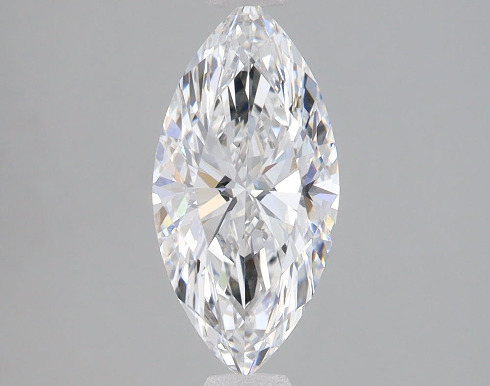 1.37 Carat Marquise Lab Diamond with  Cut Diamond in 14KT  view 1
