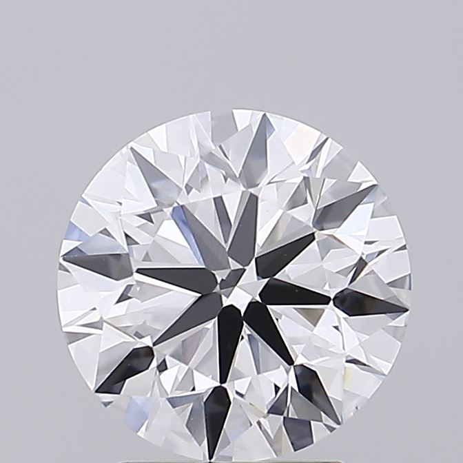 3.04 Carat Round Lab Diamond with  Cut Diamond in 14KT  view 1
