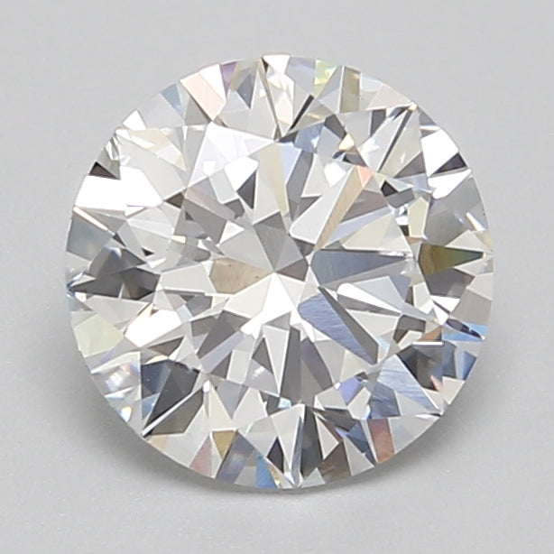 2.51 Carat Round Lab Diamond with  Cut Diamond in 14KT  view 1

