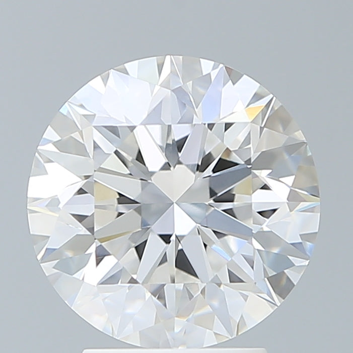3.36 Carat Round Lab Diamond with  Cut Diamond in 14KT  view 1
