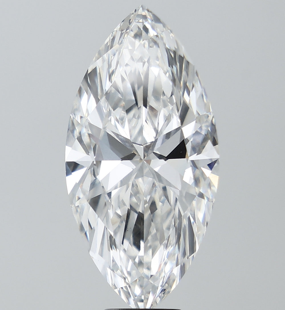 9.0 Carat Marquise Lab Diamond with  Cut Diamond in 14KT  view 1

