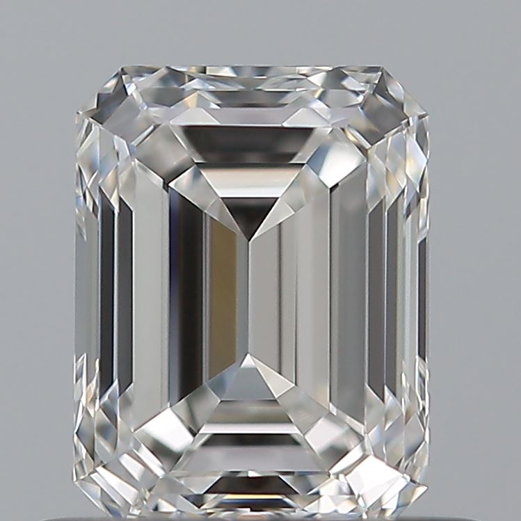 0.58 Carat Emerald Natural Diamond with  Cut Diamond in 14KT  view 1
