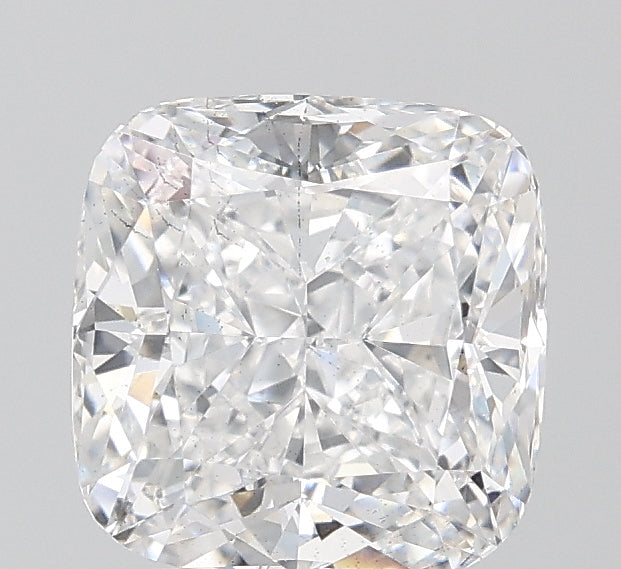 2.51 Carat Cushion Lab Diamond with  Cut Diamond in 14KT  view 1
