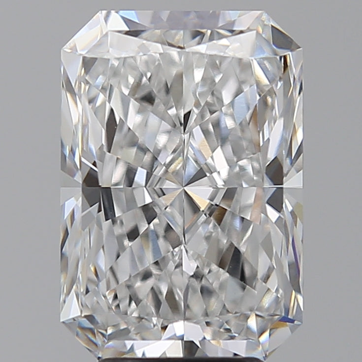 5.07 Carat Radiant Lab Diamond with  Cut Diamond in 14KT  view 1
