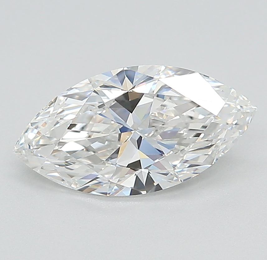 1.46 Carat Marquise Lab Diamond with  Cut Diamond in 14KT  view 1

