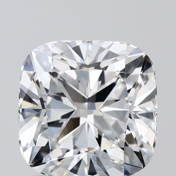 1.44 Carat Cushion Lab Diamond with  Cut Diamond in 14KT  view 1
